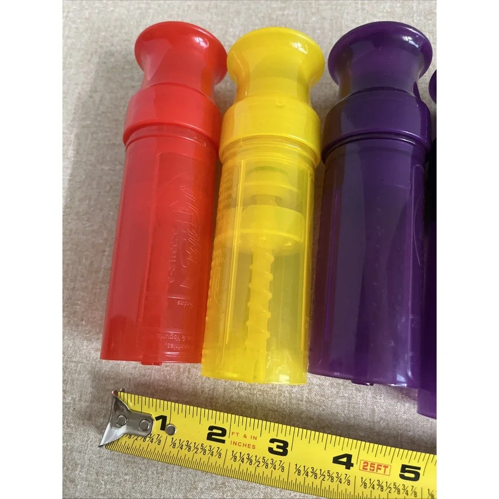 Vintage Twistix Push-Up Popsicle Ice Lolly Molds - Set of 7 Retro Rainbow NOS